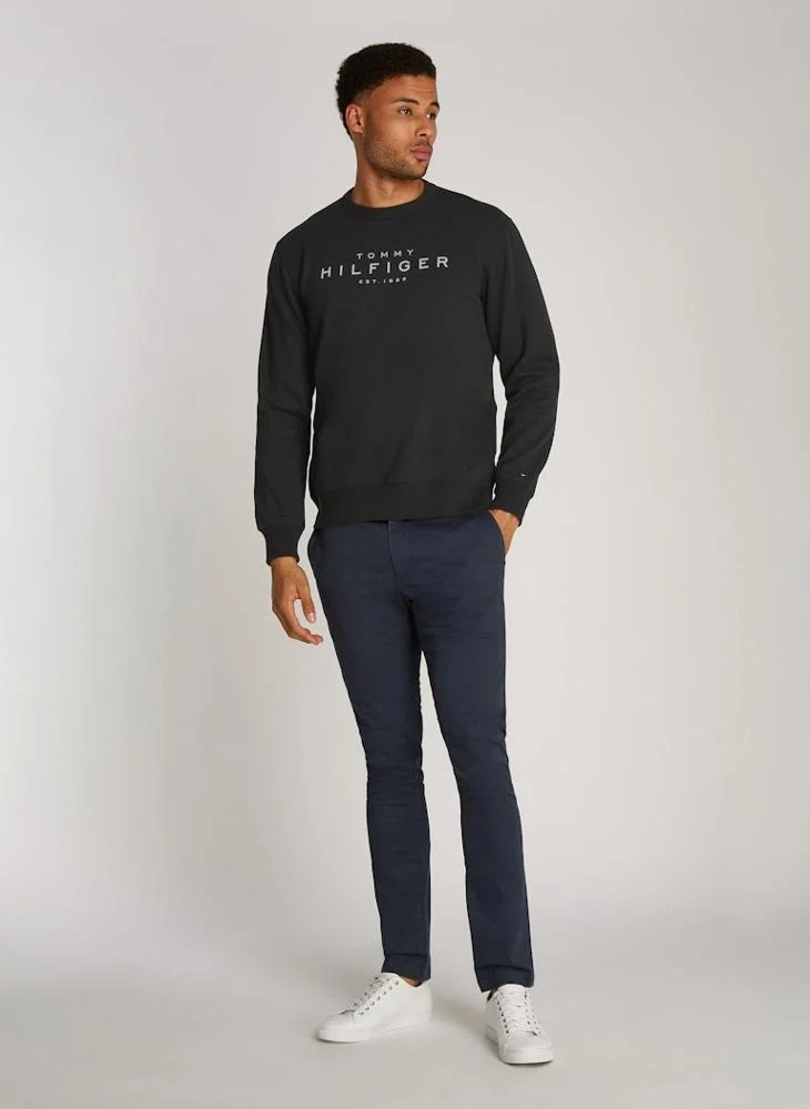 TOMMY HILFIGER Graphic Print Crew Neck Sweatshirt