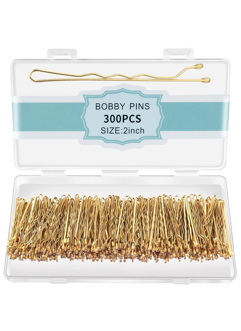 EWAGOA 300 Pcs Bobby Pins Blonde Blonde Hair Pins for Women Girls and Kids Blonde 