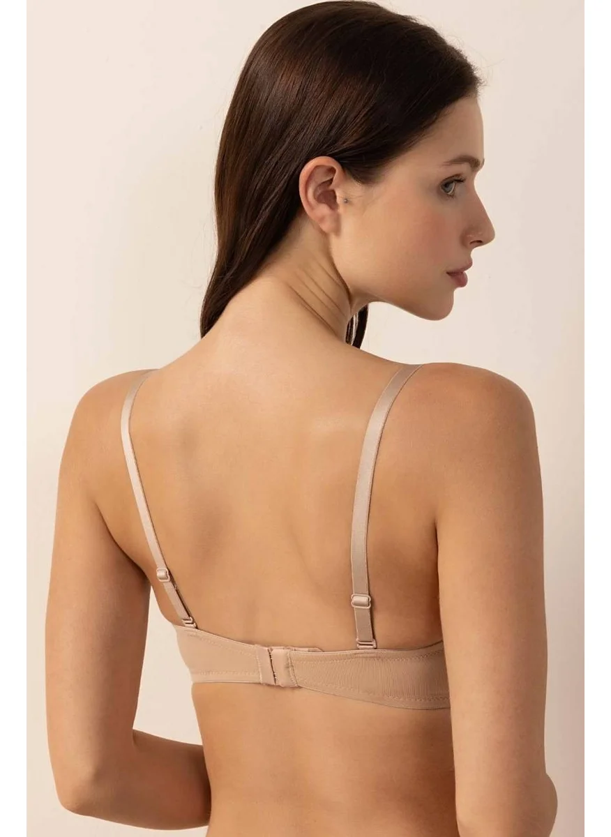 Ayyıldız 3655 Ten Strapless Push-Up Bra