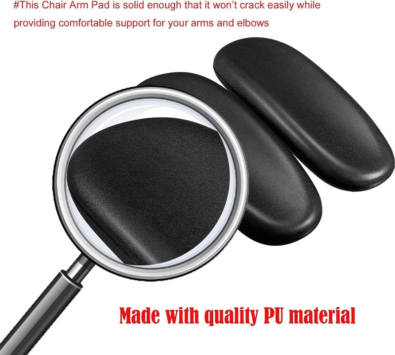 Ketofa Office Chair Arm Rest Replacement Fits All Styles of Arms with 4" Mounting Hole Patterns Screws Set Desk Armrest Cover(2Pack) - Image 3