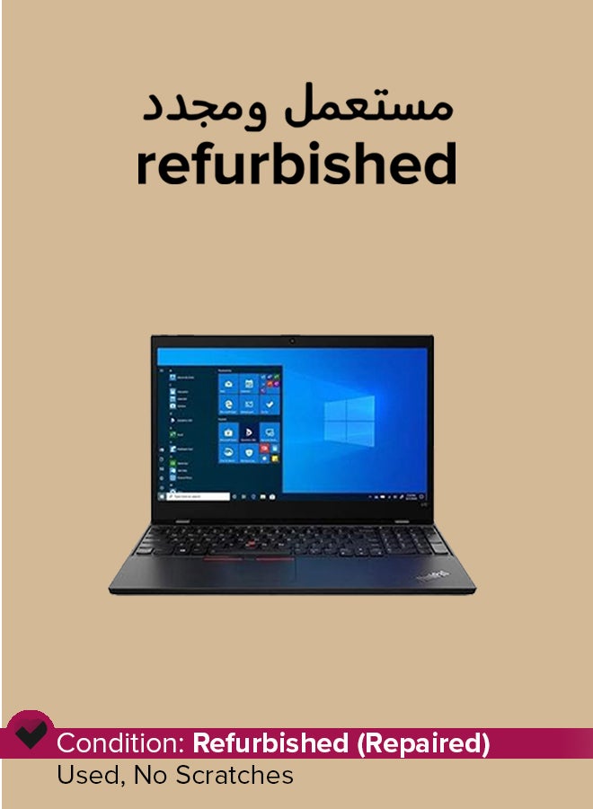 Lenovo Refurbished - Lenovo L15 Laptop With 15.6-Inch Full HD Display, Intel Core i3/10th Gen/8GB RAM/256GB SSD/Intel UHD Graphics/Black Windows 11 Pro black - Image 1