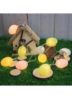 erorex Easter Decorations Easter Egg String Lights Pastel 10 Led String Lights With Battery Operated Fairy Lights For Home Banister Tree Fireplace Spring Decor  - Image 4