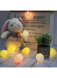 erorex Easter Decorations Easter Egg String Lights Pastel 10 Led String Lights With Battery Operated Fairy Lights For Home Banister Tree Fireplace Spring Decor  - Image 3