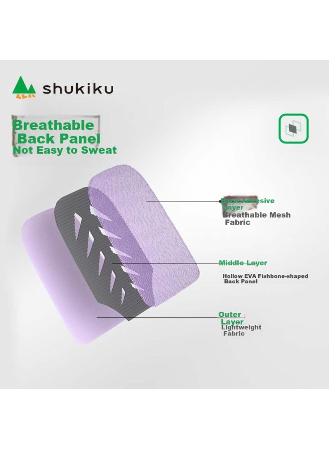 Shukiku حقيبة ظهر لطيفة وعصرية لحماية العمود الفقري للأطفال لطلاب المدارس الابتدائية، خفيفة الوزن للغاية، حقيبة ذات حمالتين، Starry Blue، المقاس L - Image 2