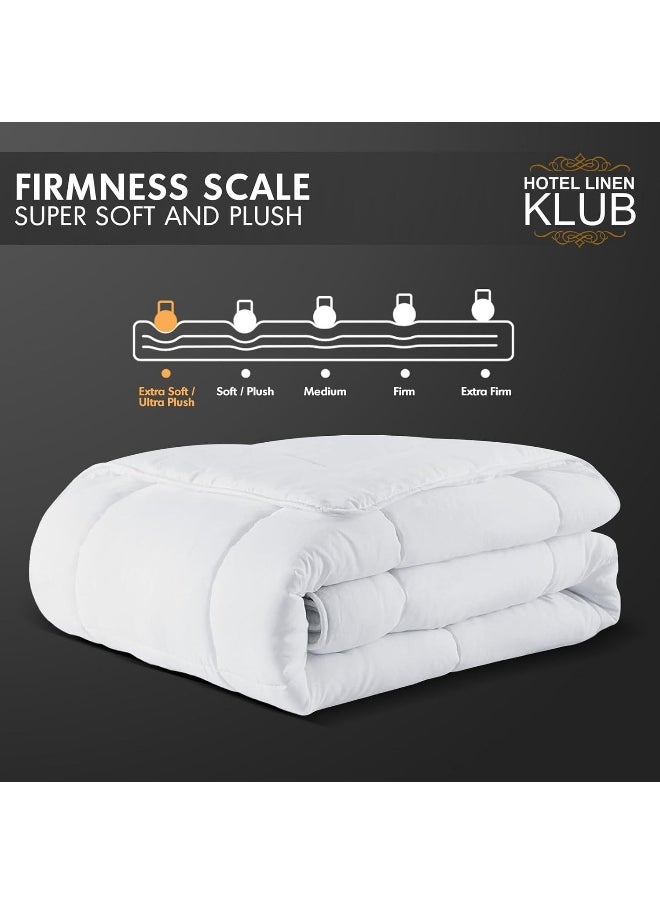 Hotel Linen Klub - Hotel Linen Klub Soya Bean White Duvet - Hypoallergenic & Eco-Friendly Fiber Filler for Exceptional Softness & Comfort, Moisture-Wicking and Breathable Material, Size: Single(160 x 220 cm) - Image 1