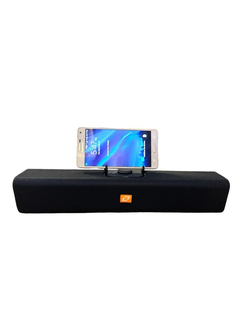 Zero - Z233 Portable Bluetooth Speaker with USB Output and Memory Card Reader Output Black - Image 1