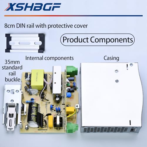 XSHBGF 24VDC Power Supply NDR 120W DIN Rail Power Supply Switch Switching Converter DC (Input 100-240VAC Output 24VDC 50/60HZ 24V 5A) - Image 3