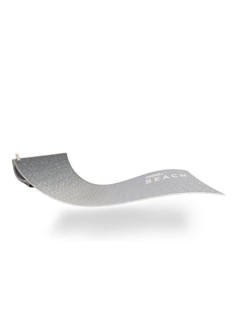 TOWELL+ Beach (Sea) Beach hand towel with a sand-proof/lockable pocket | 190x80 | 100% 550g Zerotwist cotton | 5 features | designed by THINKS - Image 2