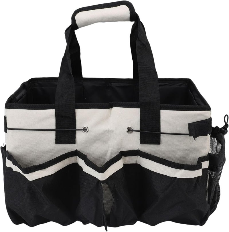 حقيبة SUNGOOYUE المحمولة مع حزام كتف قابل للتعديل وعدة أقسام تخزين لتنظيم المستلزمات، مثالية لأعمال المنزل - قماش أكسفورد 600D - Image 1