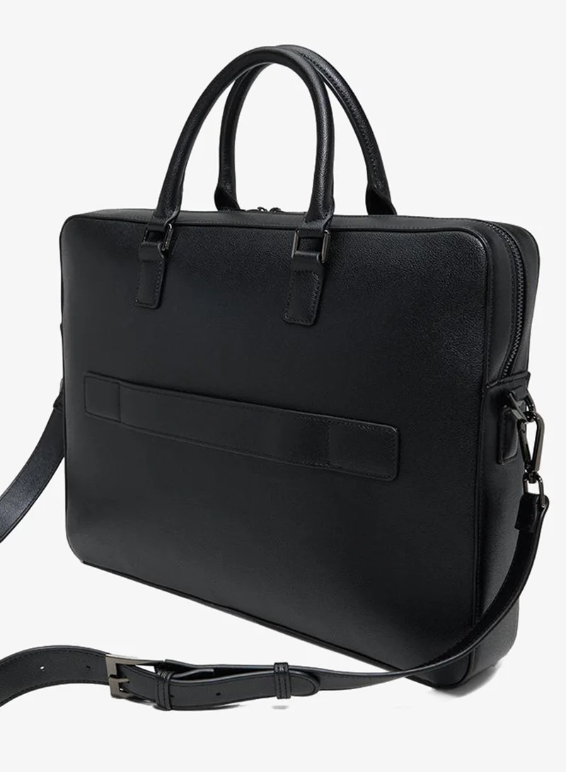 الدو Bradleey Men Black Messenger Bag