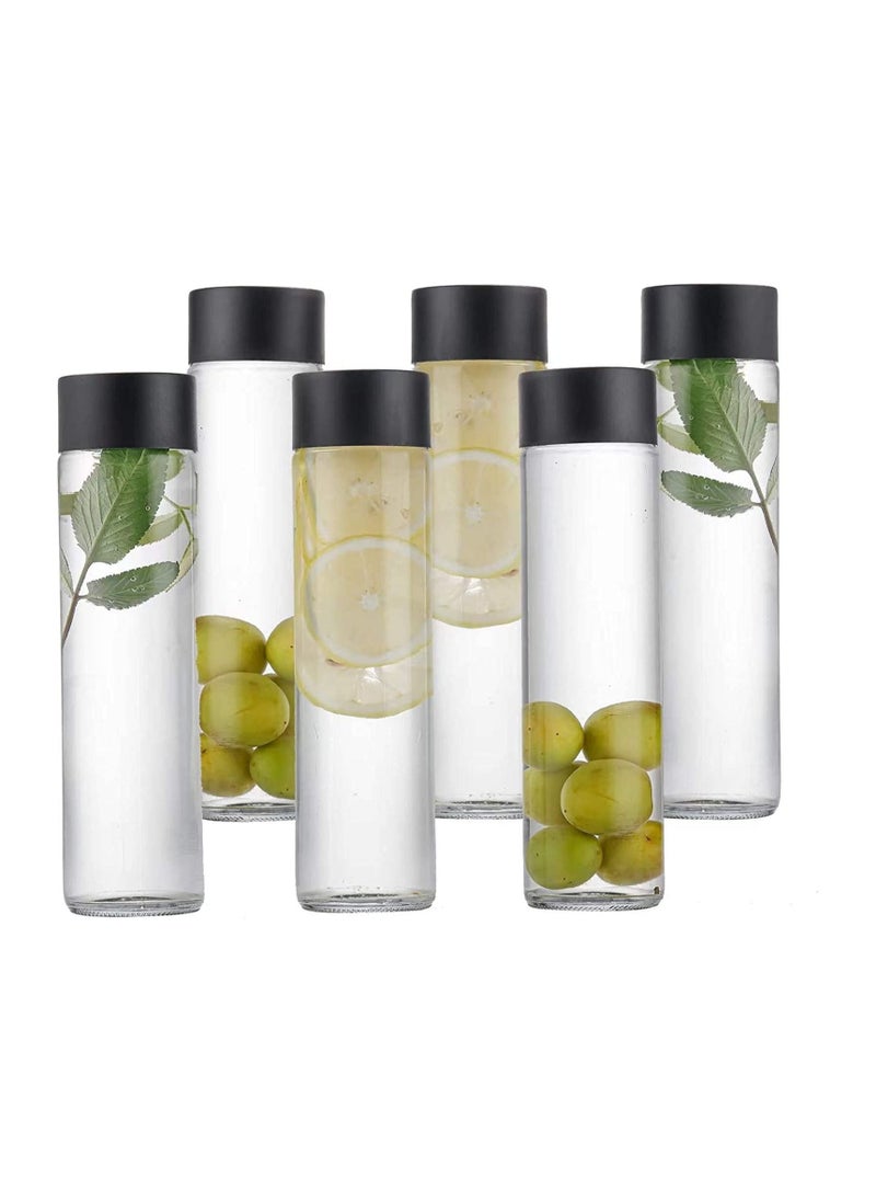 VoiDrop - VOIDROP set of 6 Glass Juice Bottles Reusable Water bottle 350ML - Image 1