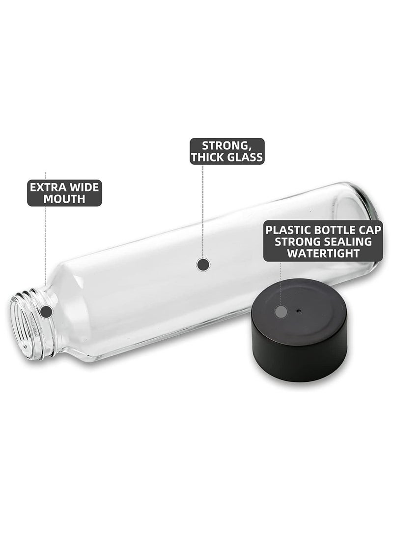 VoiDrop - VOIDROP set of 6 Glass Juice Bottles Reusable Water bottle 350ML - Image 1