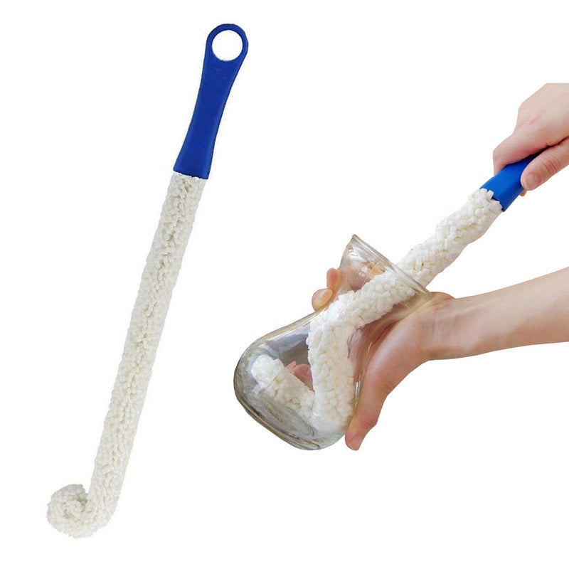 BNYD Long Bottle Brush Cleaner for Narrow Neck Bottles Flexible Foam Bottle Cleaning Brush for Water Bottles Vases Baby Bottles and More