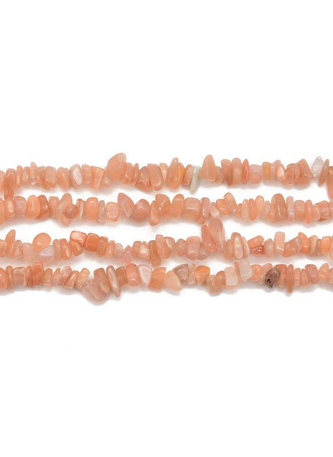 PLTbeads - 5 8Mm Natral Healing Gemstone Waist Bracelets Necklace Kit Irregular Stone Diy Crafts Design Jewelry Making 1 Strand Per Bag Approxi 34 Inch (Sunstone Chips) - Image 1