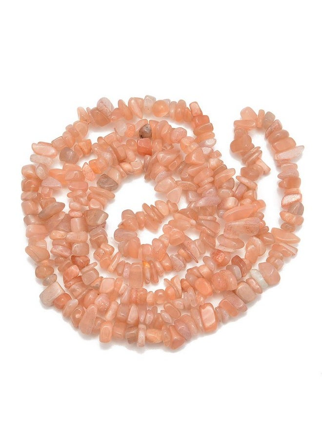 PLTbeads - 5 8Mm Natral Healing Gemstone Waist Bracelets Necklace Kit Irregular Stone Diy Crafts Design Jewelry Making 1 Strand Per Bag Approxi 34 Inch (Sunstone Chips) - Image 1