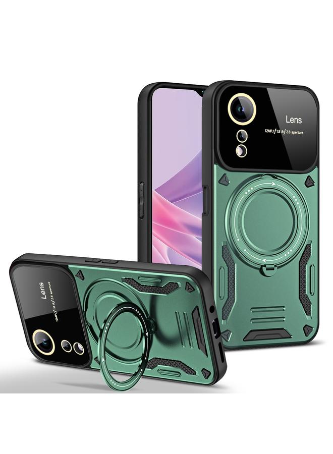 اس-توب جراب هاتف OPPO A78 5G مع حامل MagSafe بنافذة كبيرة - Image 1