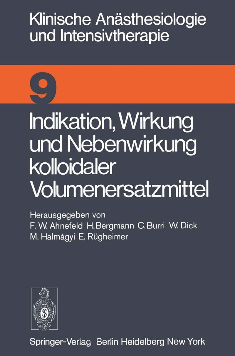 Indikation, Wirkung und Nebenwirkung kolloidaler Volumenersatzmittel: Symposion April 1975