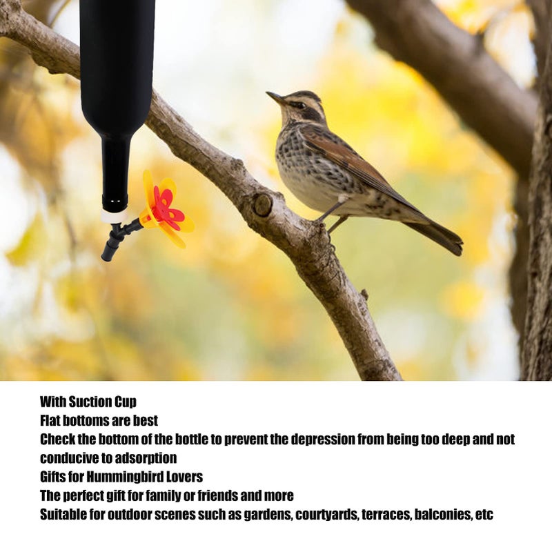 Single Flower Plastic Hanging Hummingbird Feeder Kit for Outdoor Garden Patio - Image 4