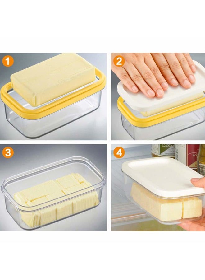 CfoPiryx S28esong Butter Dish Butter Keeper with Cutter Slicer,Butter Box,Airtight Rectangular Food Storage Container with Butter insert, Butter Case 10 x 17 x 7 cm 15702663614318 - Image 4