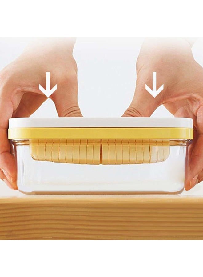 CfoPiryx S28esong Butter Dish Butter Keeper with Cutter Slicer,Butter Box,Airtight Rectangular Food Storage Container with Butter insert, Butter Case 10 x 17 x 7 cm 15702663614318 - Image 2