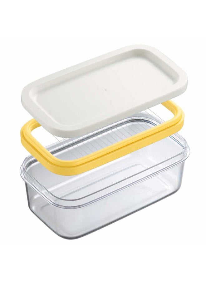 CfoPiryx S28esong Butter Dish Butter Keeper with Cutter Slicer,Butter Box,Airtight Rectangular Food Storage Container with Butter insert, Butter Case 10 x 17 x 7 cm 15702663614318 - Image 1