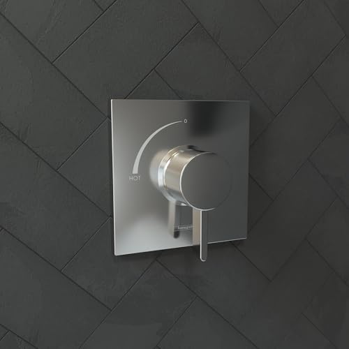 Hansgrohe صمام دش هانزغروهي إيكوستات سكوير الحديث بتوازن الضغط في الكروم، 15724001 - Image 2