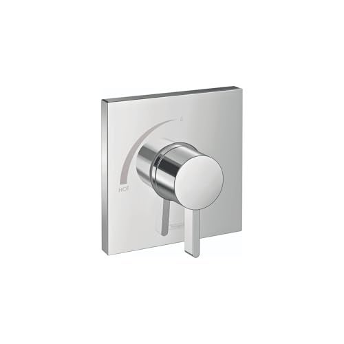 Hansgrohe صمام دش هانزغروهي إيكوستات سكوير الحديث بتوازن الضغط في الكروم، 15724001 - Image 1