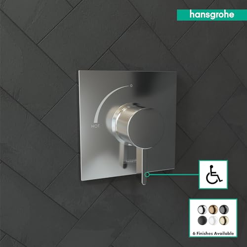 Hansgrohe صمام دش هانزغروهي إيكوستات سكوير الحديث بتوازن الضغط في الكروم، 15724001 - Image 3
