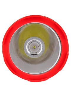 GEEPAS Geepas Rechargeable LED Flash Light- Sturdy Housing with Big LED Chip with Aluminum Reflective Cup, Shell Ripple Pattern| 5 Hours Working Time| Lead-Acid Battery| 2 Years Warranty | GFL51090  - Image 4