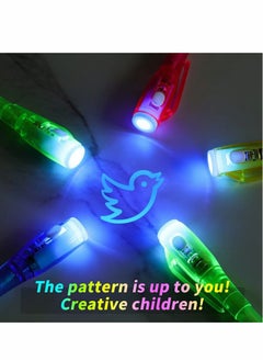 Generic UV Pen, Invisible Ink 8Pcs Disappearing Pen with Light, Magic Marker for Secret Message Kids Party Favors Ideas Gifts, Drawing Writing Highlighter Funny Hidden  - Image 5