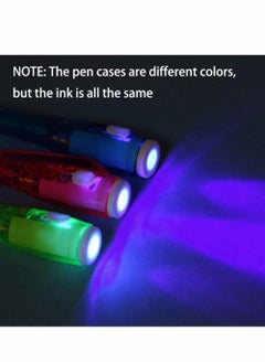 Generic UV Pen, Invisible Ink 8Pcs Disappearing Pen with Light, Magic Marker for Secret Message Kids Party Favors Ideas Gifts, Drawing Writing Highlighter Funny Hidden  - Image 2