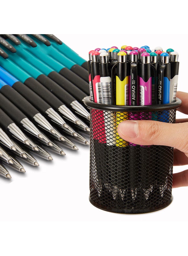 Aihao (Aihao) Click Ballpoint Pen Refill 0.7Mm Bullet Tip Ballpoint Pen 505 Replacement Refill Black 100 Pieces - Image 4