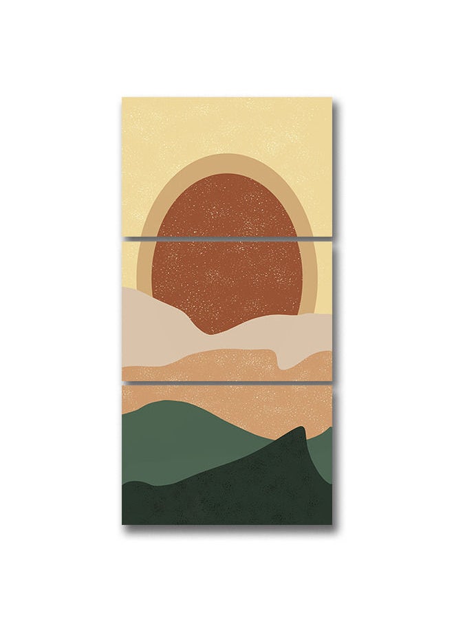ماركتنا لوحة جدارية فنية لتزين الحائط بتصميم عصري، ثلاث قطع ،مقاس 120X60سم  - Image 2