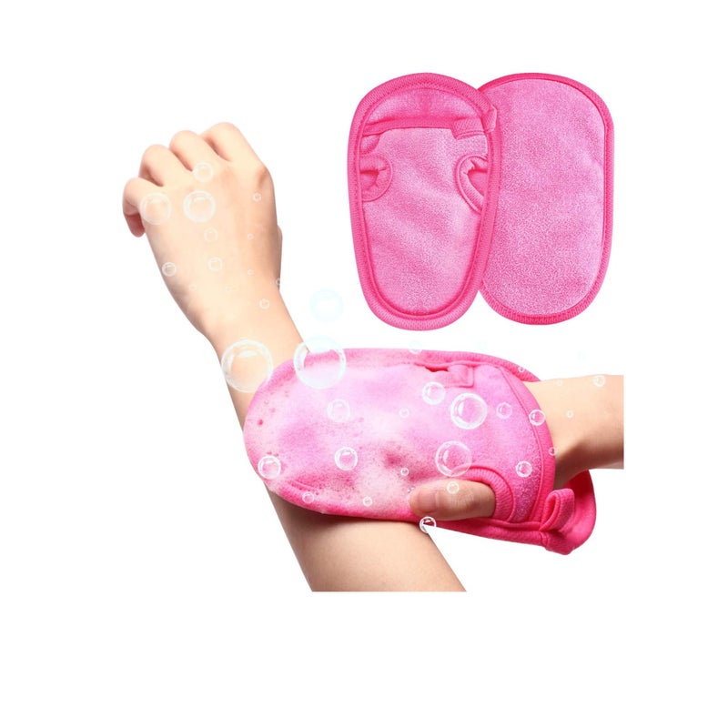 Zikra Glove Exfoliator, Loofah Exfoliating Bath Glove Body Scrubbing Mitt Shower Exfoliator Glove Dead Skin Cell Remover Glove for Shower Spa Massage Body Scrubbing Deep Cleaning and Healthy Smooth Skin - Image 1