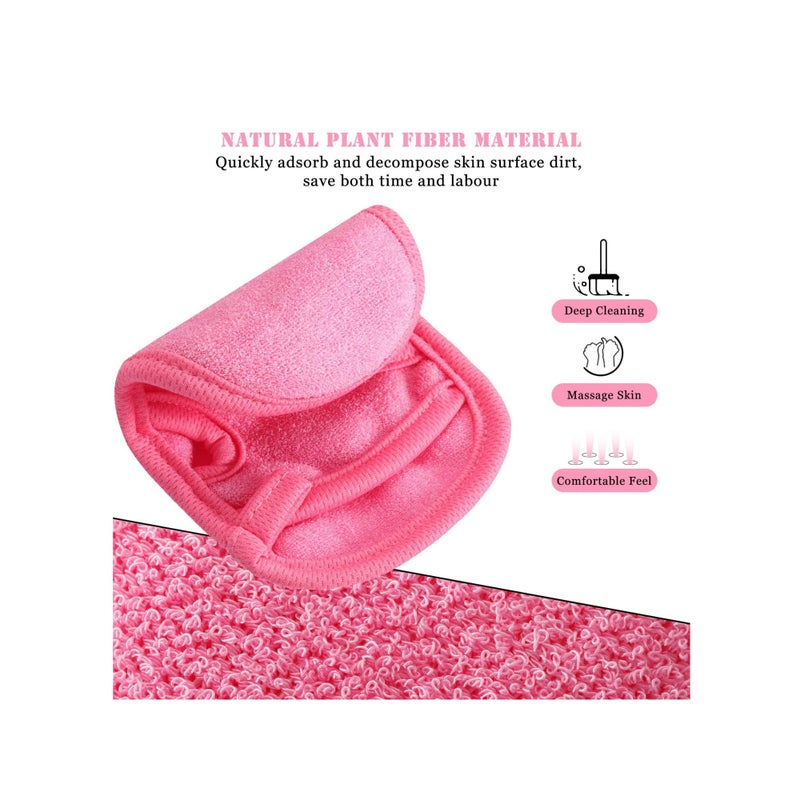 Zikra Glove Exfoliator, Loofah Exfoliating Bath Glove Body Scrubbing Mitt Shower Exfoliator Glove Dead Skin Cell Remover Glove for Shower Spa Massage Body Scrubbing Deep Cleaning and Healthy Smooth Skin - Image 3