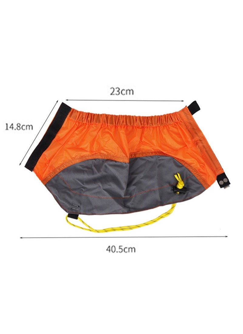 Apustim Adjustable Ankle Gaiters For Men And Women For Shoes，Boots，Snake Gaiters，Waterproof Gaiters for Hunting，Hiking，Skiing（Orange With Storage Bag）  - Image 4