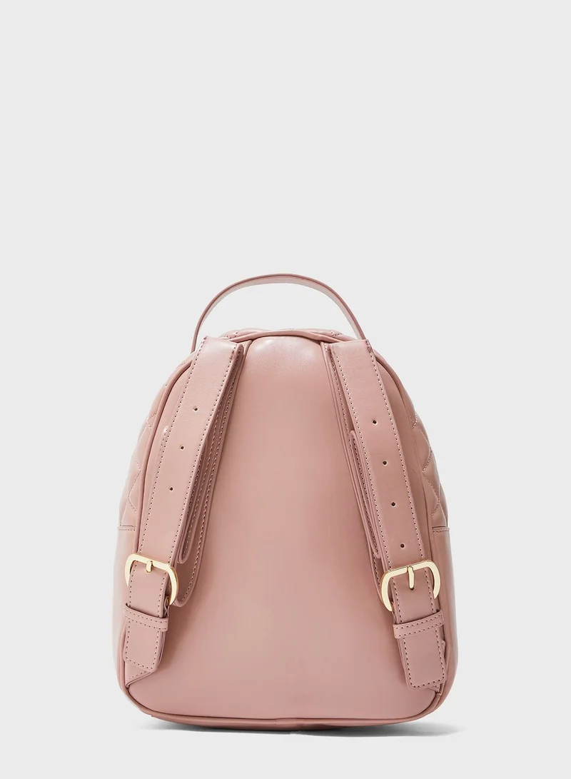 Love Moschino Quilted Backpack