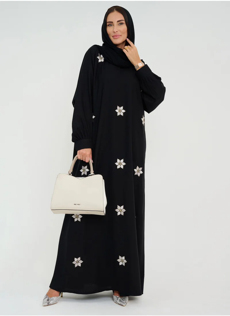 Rosette Abaya Black-R-202444