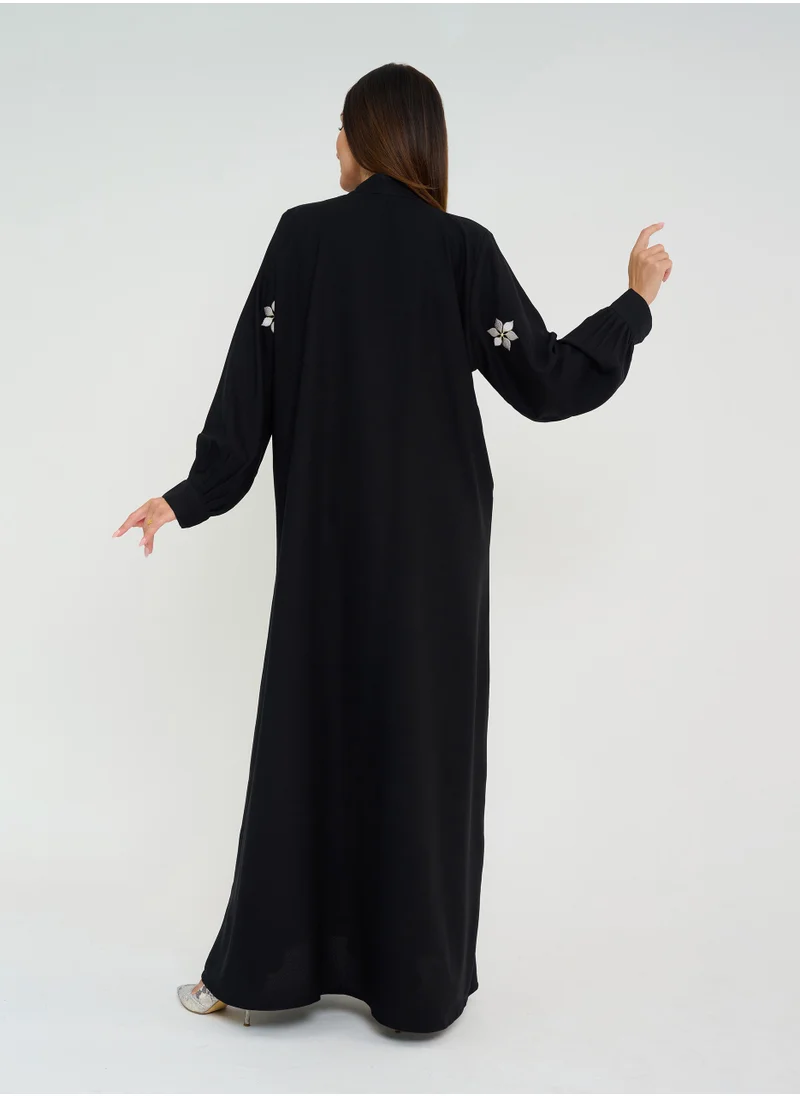 Rosette Abaya Black-R-202444