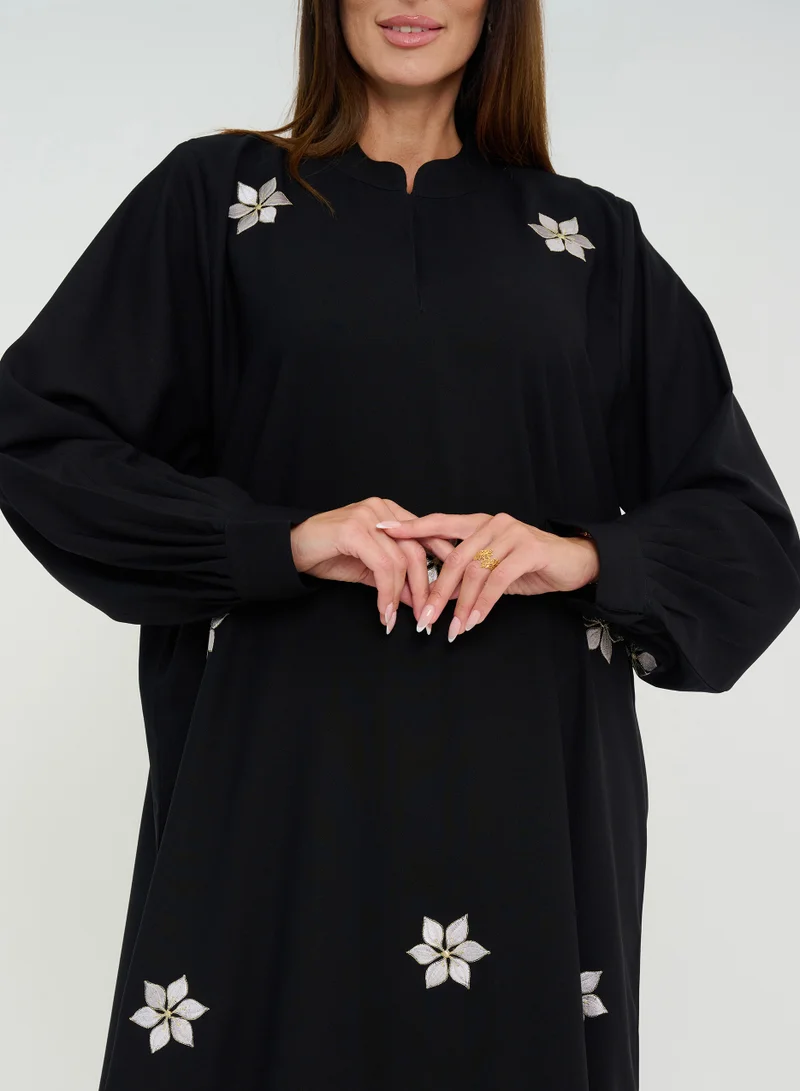 Rosette Abaya Black-R-202444
