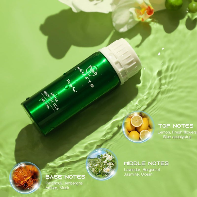 Aroma Essential Oil, 100ml Powder Collection Scents Diffuser Oil, 100% Pure Natural Essential Oils, Blend of Orange, Rose, Sandalwood for Home Aroma Device - Image 2