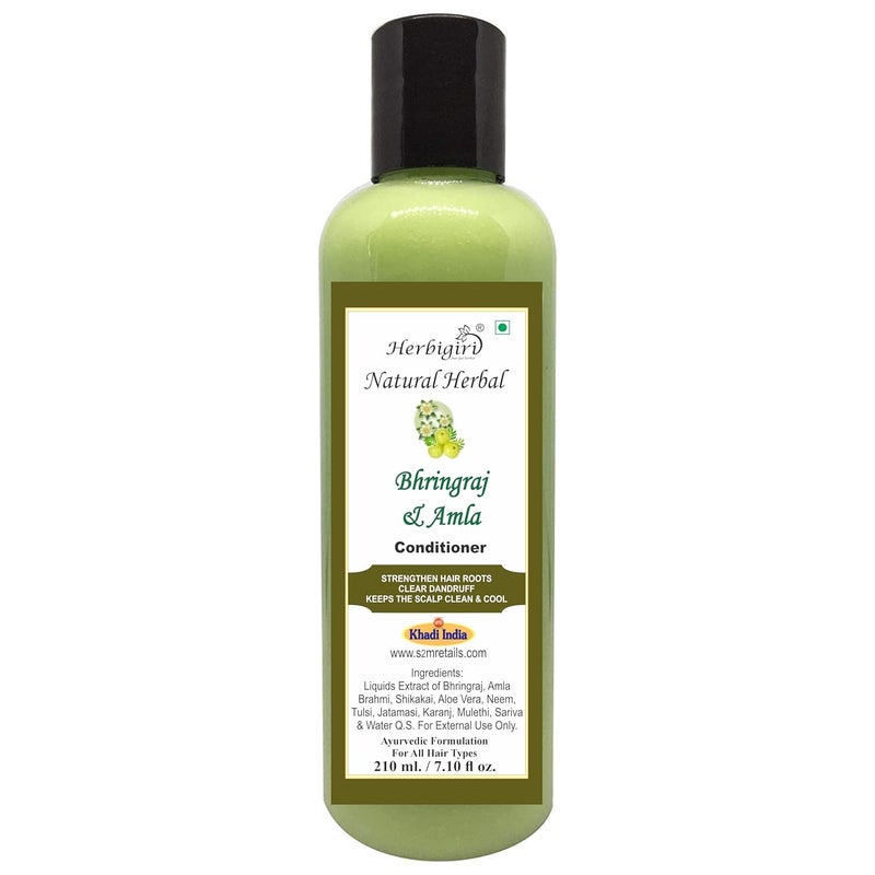 Khadi Herbal Herbigiri Natural Herbal Amla Bhringraj Hair Conditioner Paraben Free And Sulfate free 200ml