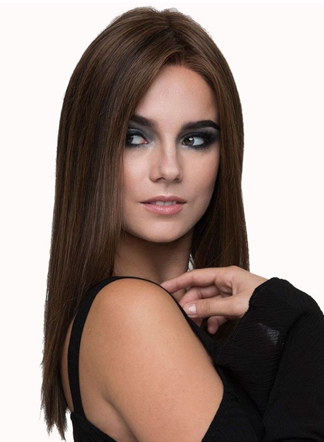 ZCM-HAPPY Straight Hair Wig Dark Brown - Image 4