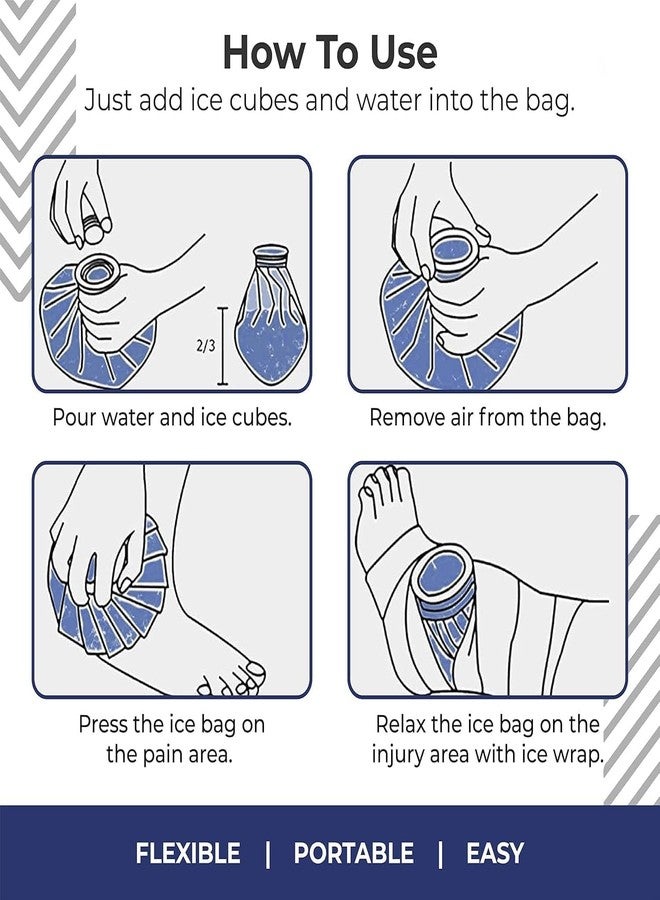 Homfel Hot Water & Ice Bag for Pain Relief | 9-Inch Reusable Hot & Cold Therapy Pack for Neck, Knee & First Aid | Leak-Free Closure | Pack of 1 - Image 2