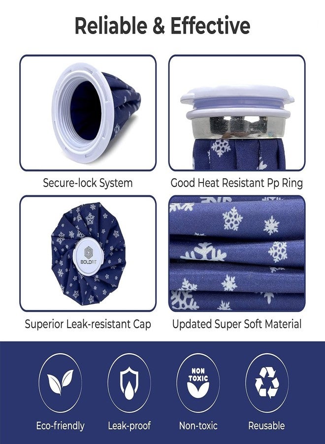 Homfel Hot Water & Ice Bag for Pain Relief | 9-Inch Reusable Hot & Cold Therapy Pack for Neck, Knee & First Aid | Leak-Free Closure | Pack of 1 - Image 3