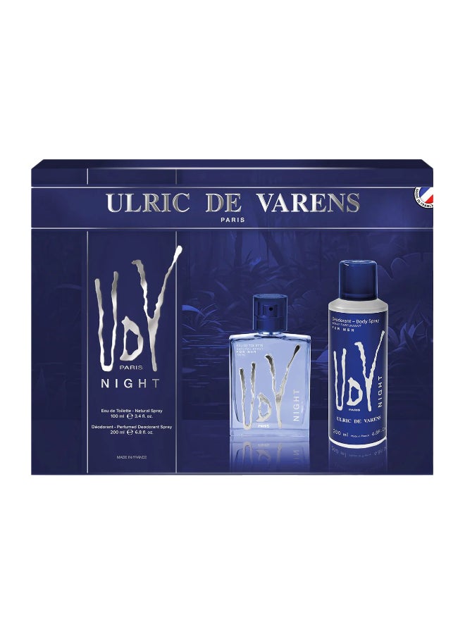 Ulric De Varens عطر باريس نايت 100 مل ومزيل عرق 200 مل - Image 2