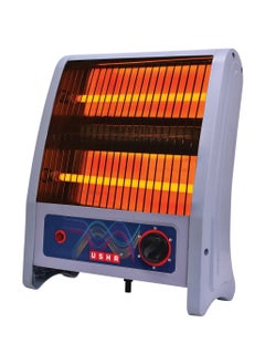 Usha 2 Rod 800 Watt Quartz Heater with Low Power Consumption and Tip Over Protection (4302, Grey)