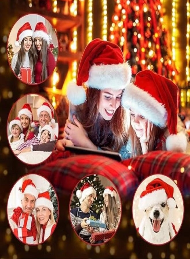 3 PCS Double-Layer Santa Christmas Hats - Image 4