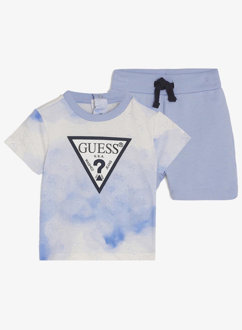 GUESS Infant Crew Neck T-Shirt And Shorts Set - Image 2