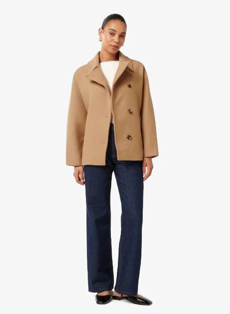 forever new  Suzie Top Collar Coat for Women | Best Price UAE